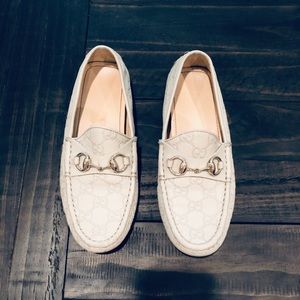 Gucci Guccissima Leather Driver Loafers